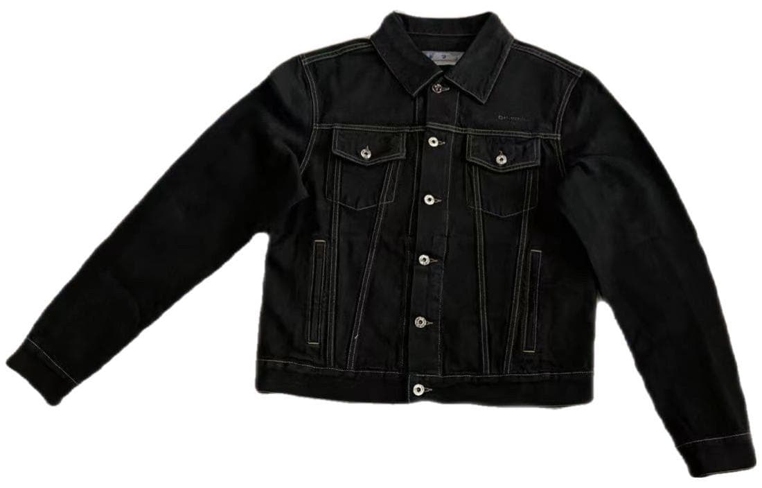 Джинсовая куртка OFF-WHITE Denim Jacket Black - изображение 1