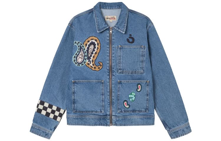 Джинсовая куртка Stussy x NOMA T.D. Denim Zip Work Jacket - изображение 1