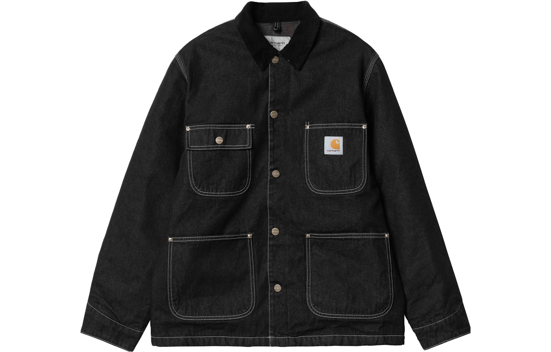 Джинсовая куртка Carhartt WIP Denim Multi-Pocket Jacket Black - изображение 1