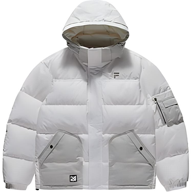Зимняя куртка FILA FUSION Рабочая одежда Пуховик Мужской Облачный Белый - изображение 1