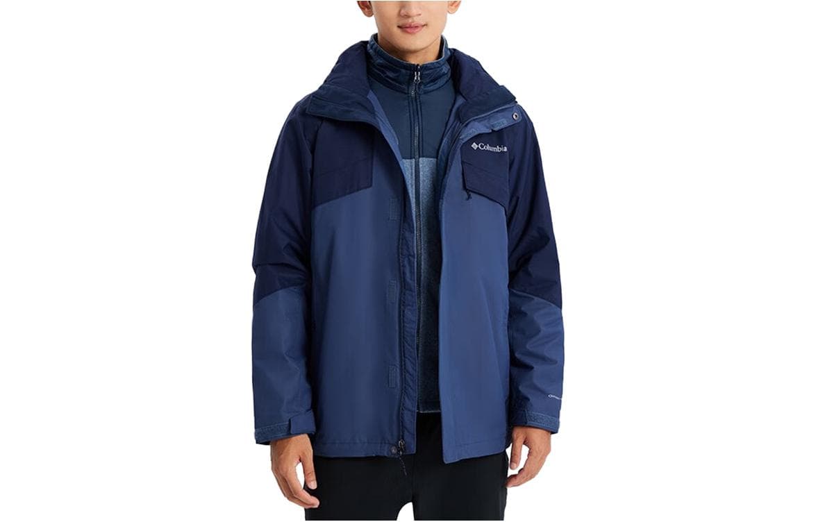 Демисезонная куртка Columbia 3-in-1 Waterproof Jacket Navy Blue - изображение 1