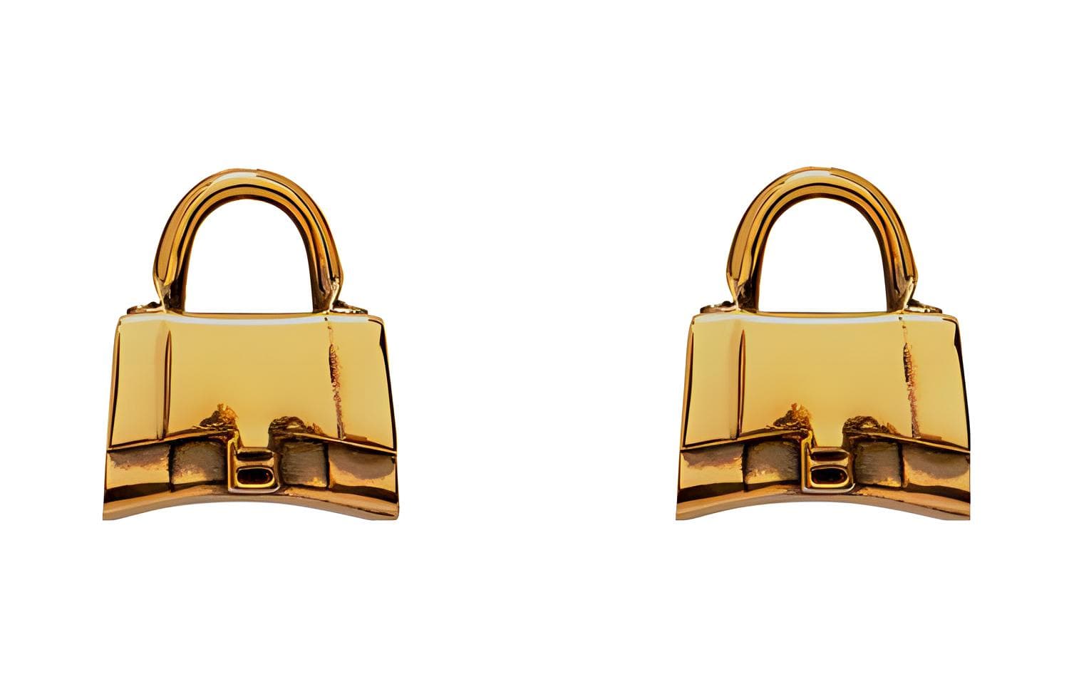 Серьги Balenciaga BAG XS STUD EARRINGS - изображение 1