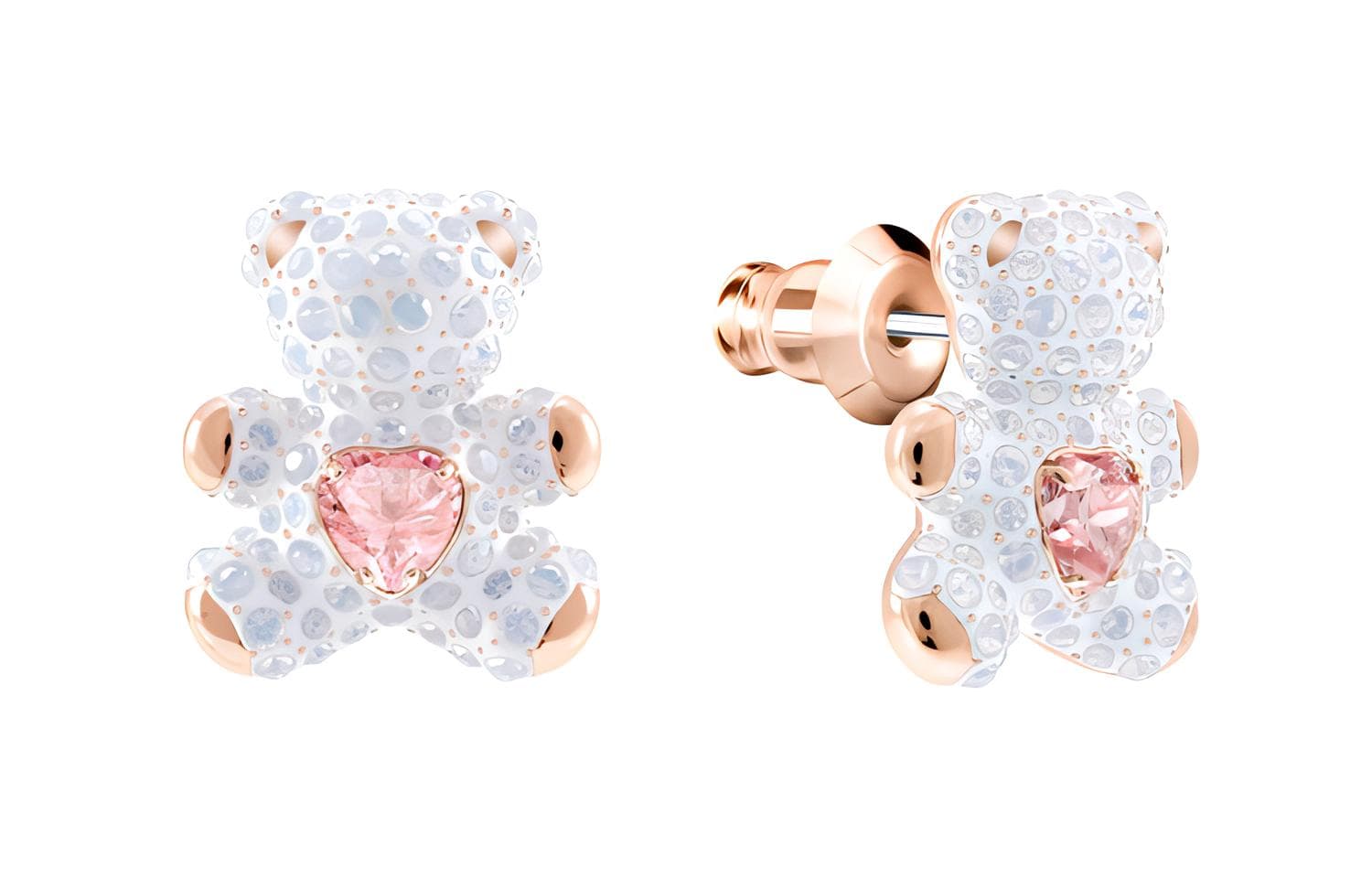 Серьги Swarovski Crystal Teddy Bear Earrings White - изображение 2