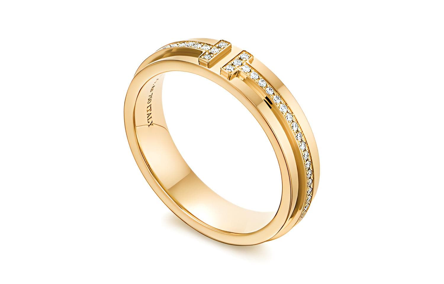 Кольцо Tiffany T Narrow Diamond 18K Gold Ring - изображение 2