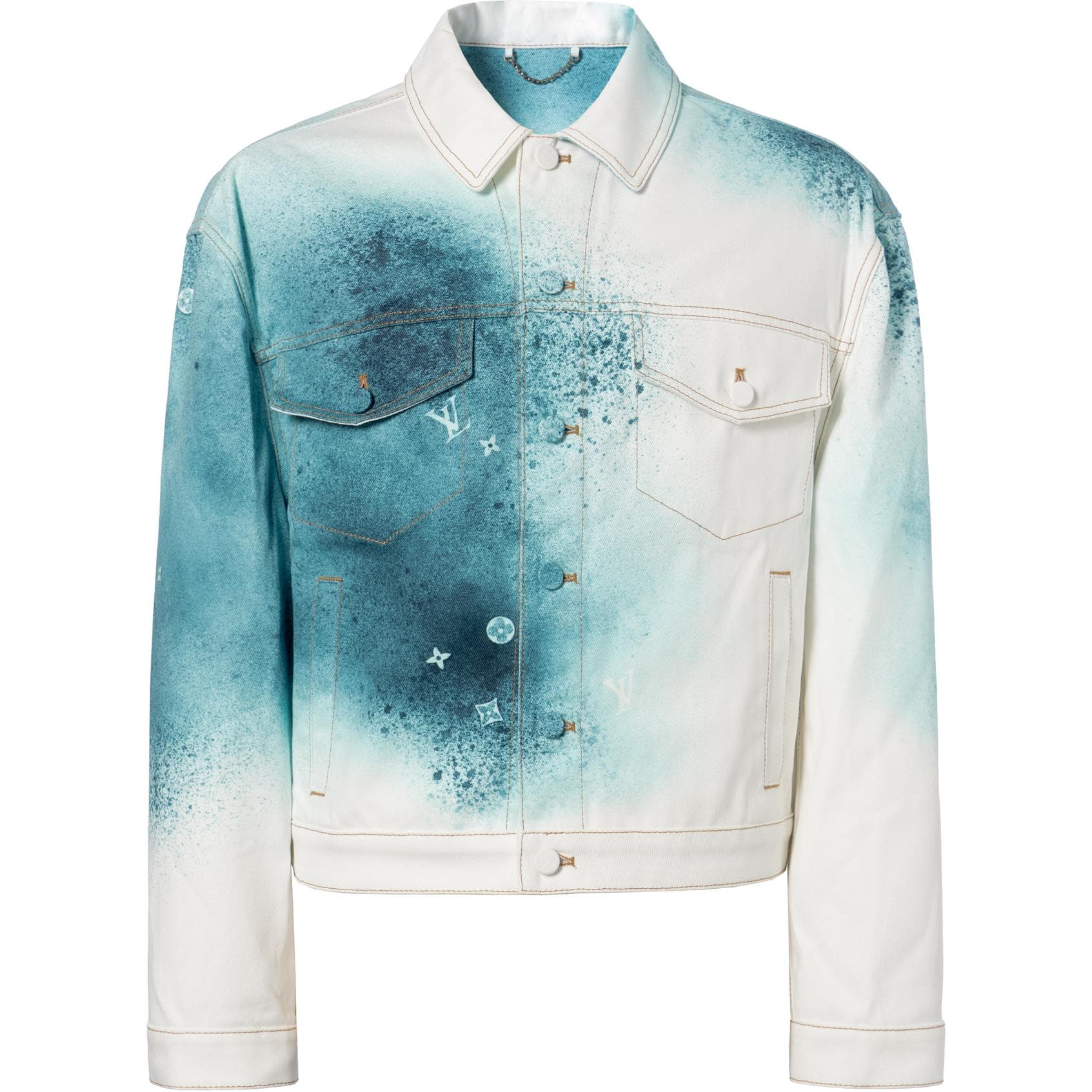 Джинсовая куртка Louis Vuitton SS23 Denim Jacket White - изображение 1