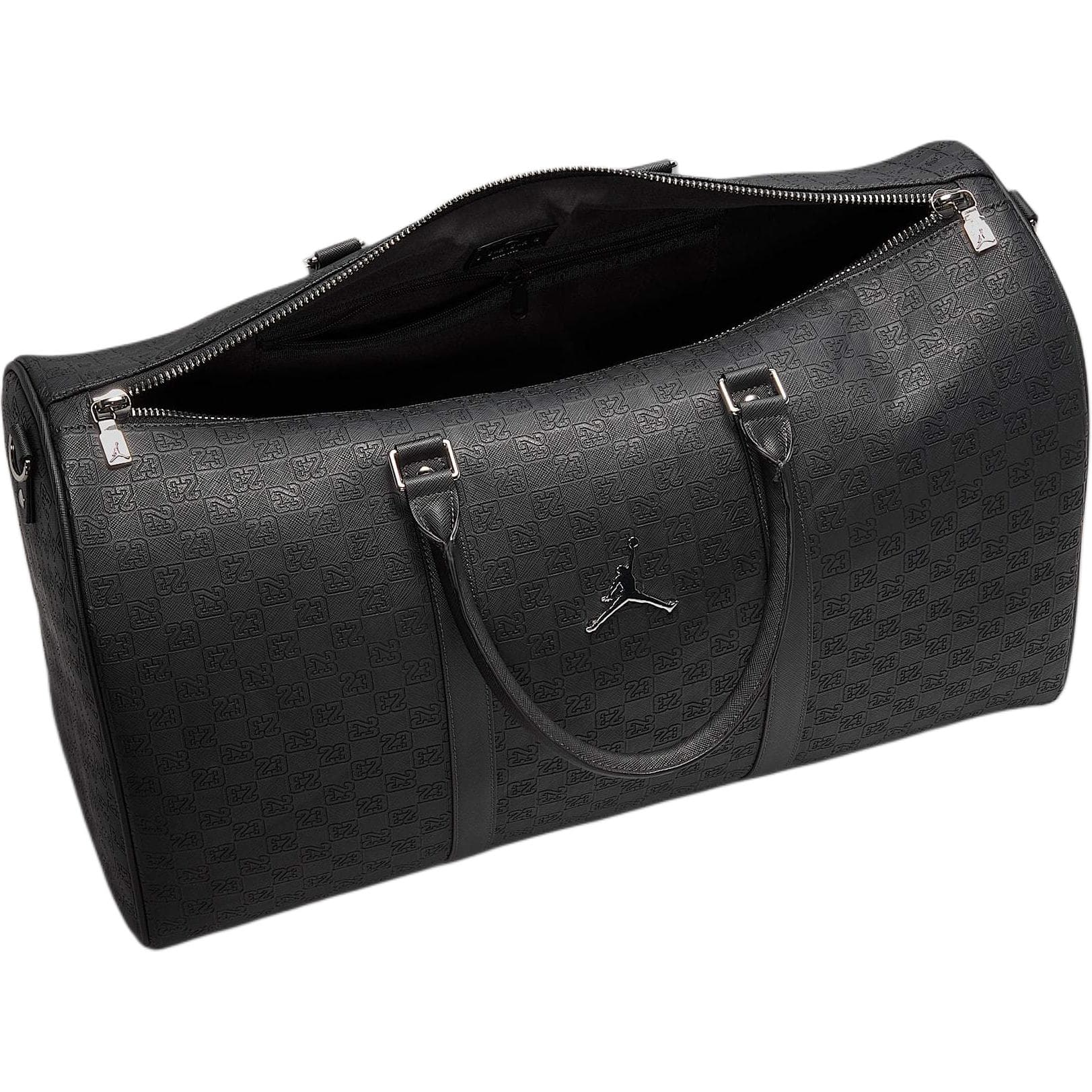 Джордан Monogram Полиуретан Дорожная Сумка 40L Унисекс Черный - изображение 4
