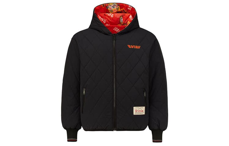 Зимняя куртка EVISU Daruma Reversible Hooded Down Jacket - изображение 1