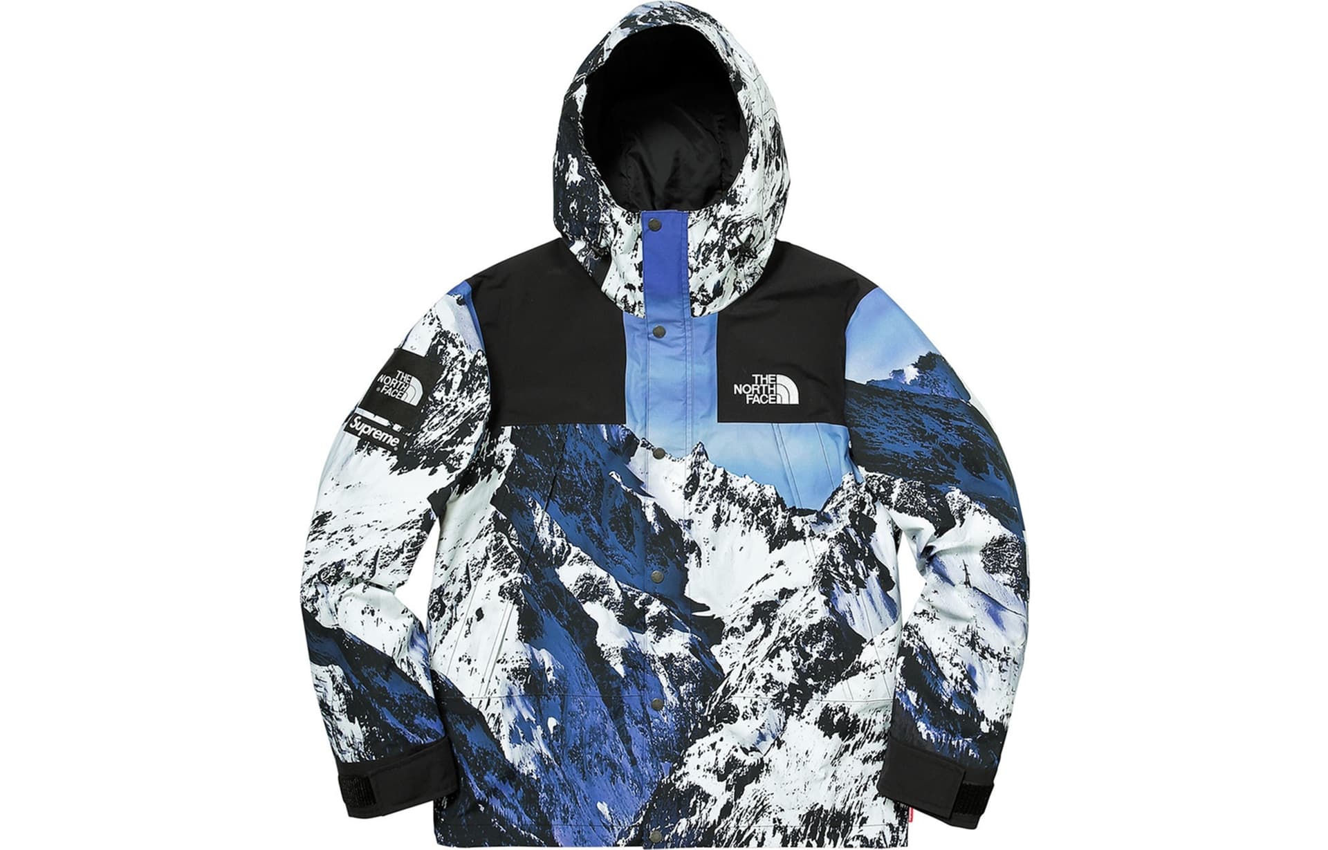 Демисезонная куртка Supreme x The North Face Mountain Parka Blue - изображение 1