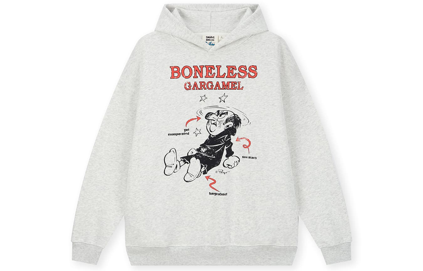 Худи BONELESS Толстовка унисекс серого цвета Фотиния - изображение 1