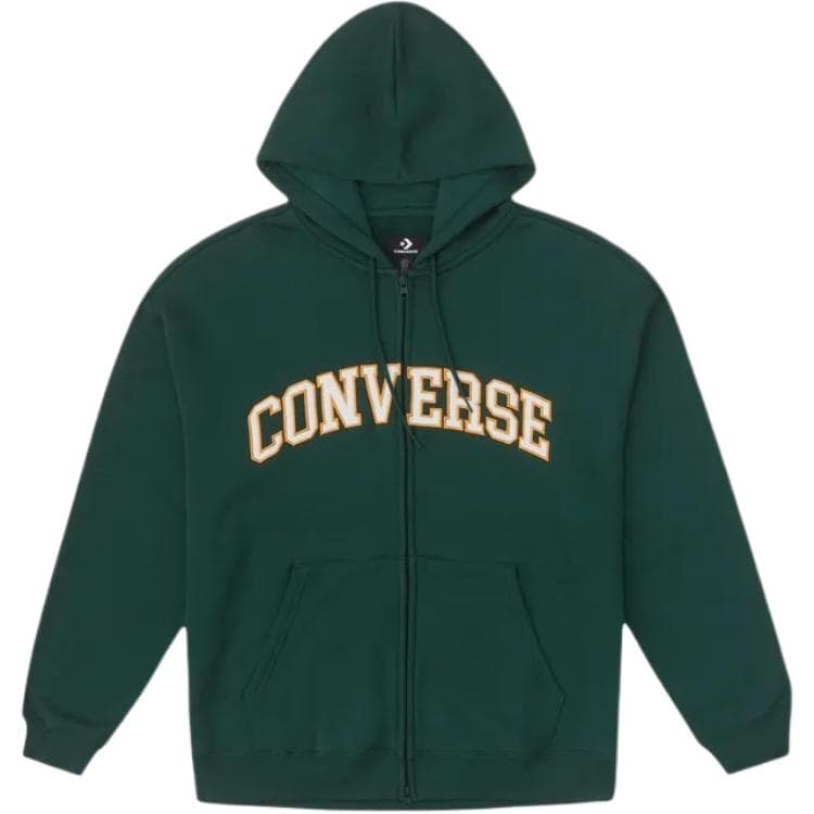 Куртка Converse Удобный с капюшоном Американский винтаж Преппи стиль Спорт Буква Повседневный Куртки & Пальто Мужской Зеленый - изображение 1