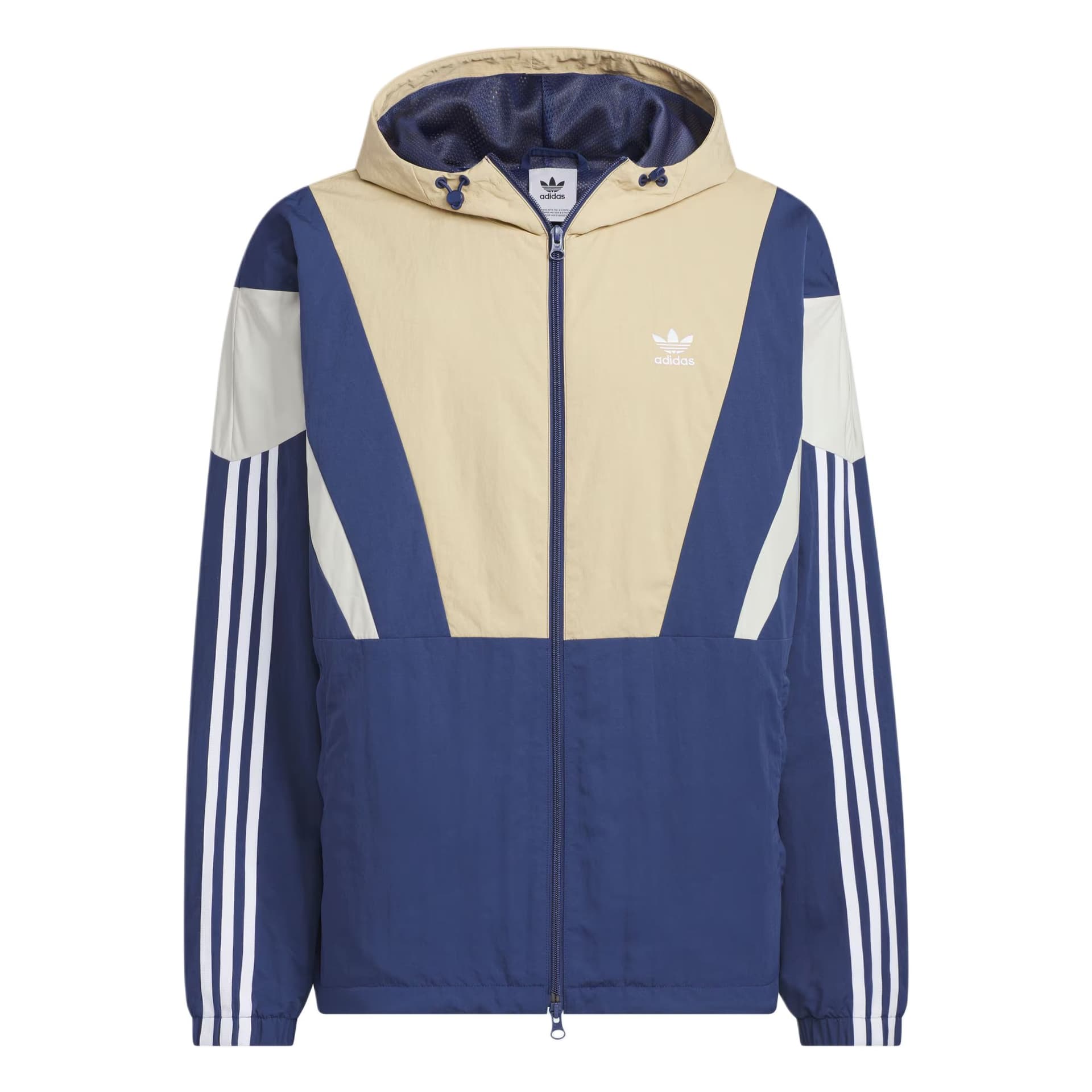 Куртка Adidas Originals WINDBREAKER Блок Куртка Мужская Лен Хаки Коричневый Технология Индиго - изображение 1