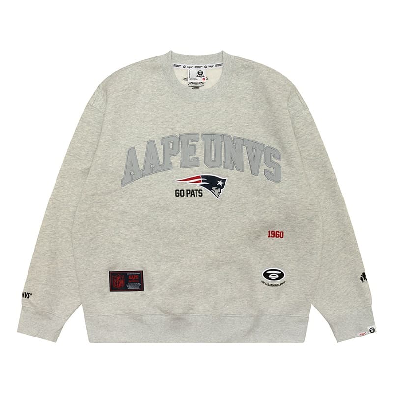 Кофта Aape Crewneck Sweatshirt White - изображение 1