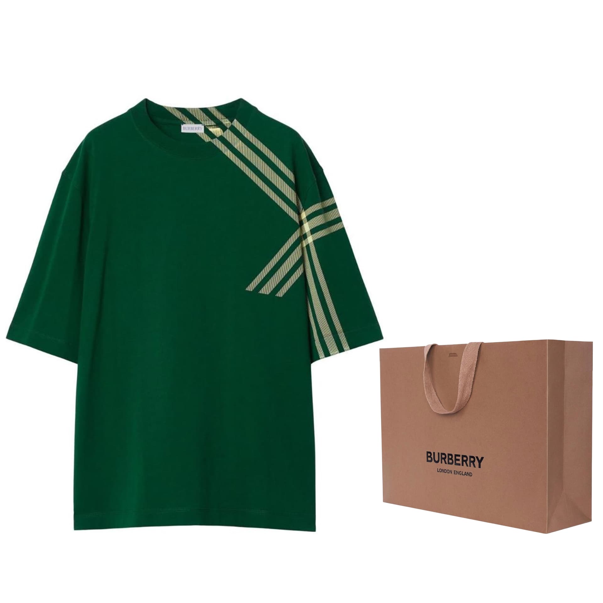 Футболка Burberry FW23 T-Shirt Deep Green - изображение 7