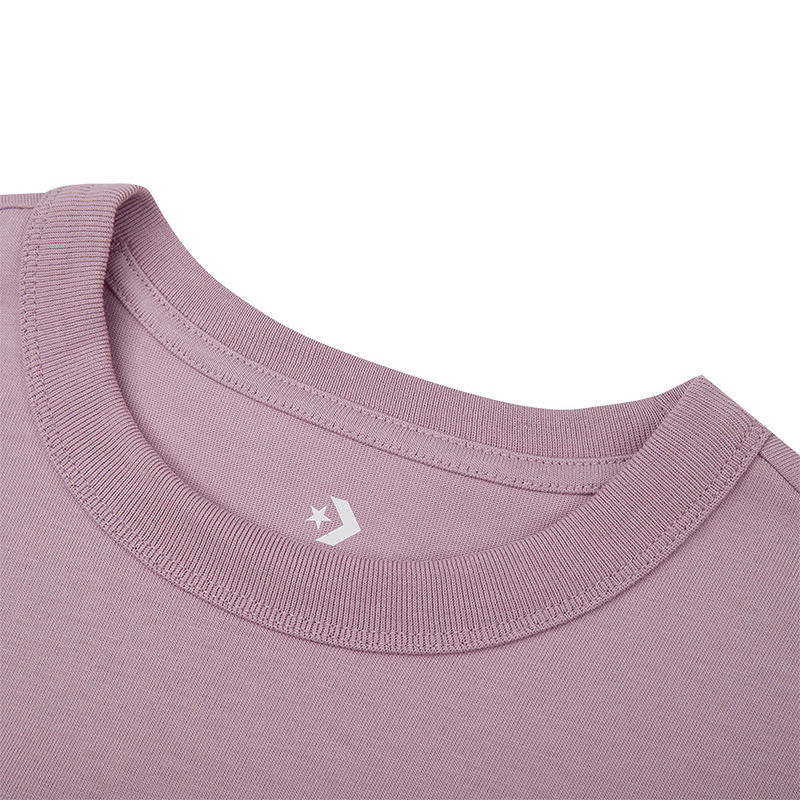 Футболка Converse Cons T-shirt with letters Модный Минималистичный Повседневный Короткий рукав Дышащий Мужской Фиолетовый - изображение 3
