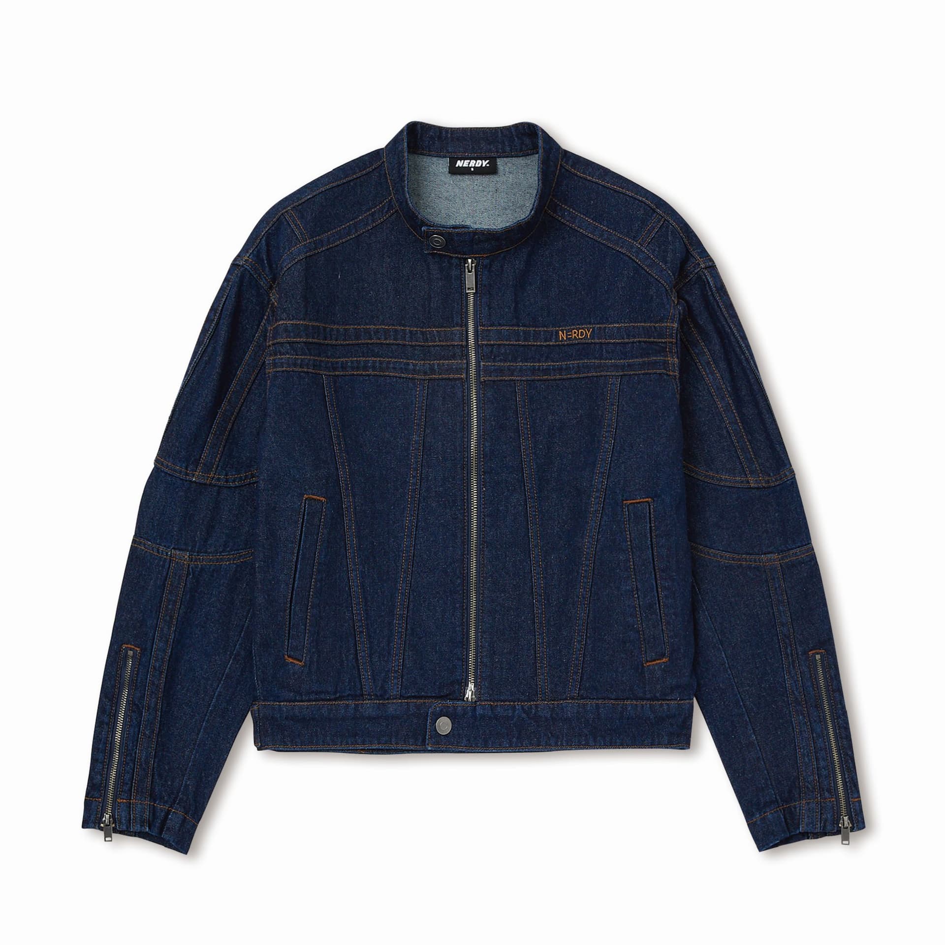 Джинсовая куртка NERDY Denim Jacket Dark Blue - изображение 1