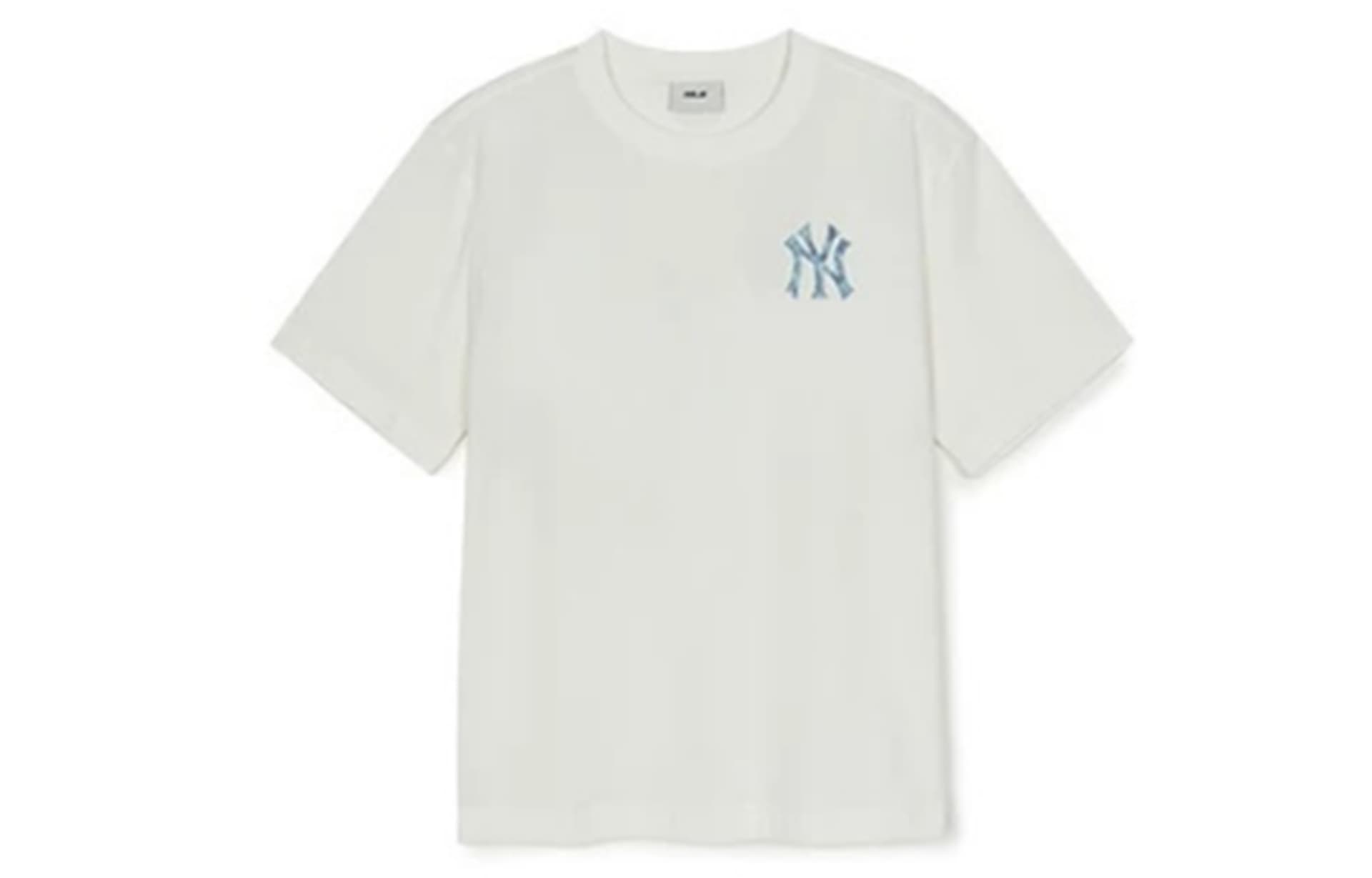 Футболка MLB MONOGRAM T Рубашка SS25 Слоновая кость Детская - изображение 1
