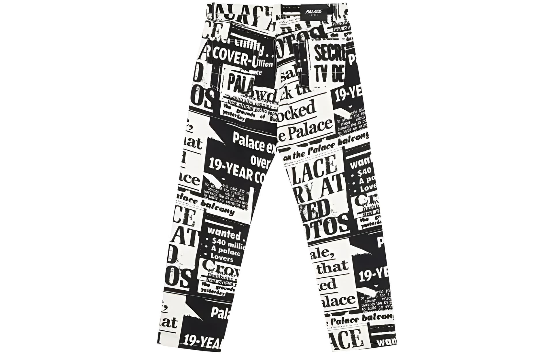 Штаны PALACE SS22 Tabloid Denim Jean Black - изображение 2