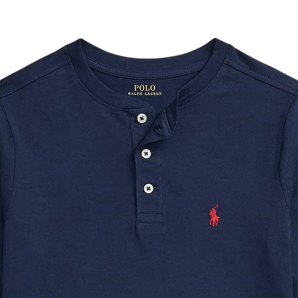Футболка Polo Ralph Lauren T-рубашка Стандартный размер Элегантный Темно-синий Подростковый - изображение 5