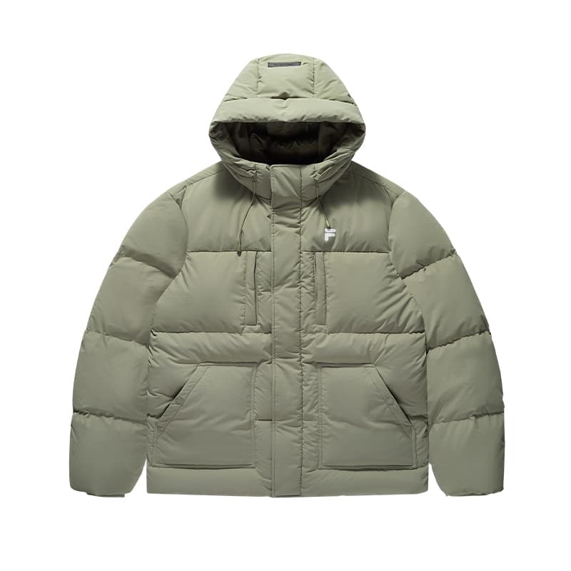 Зимняя куртка FILA FUSION QRFUSION Life Пуховик Мужской Темно-умбровый Хаки - изображение 1