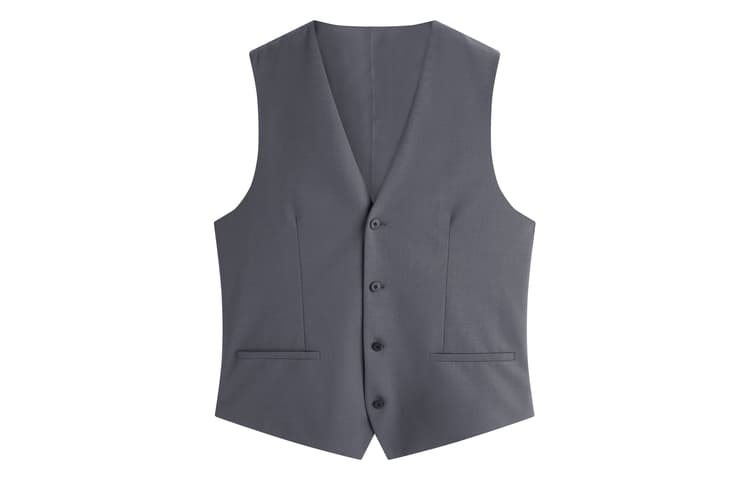 Жилет PEACEBIRD MEN Серый 1 (Slim Fit) Мужские жилеты - изображение 1