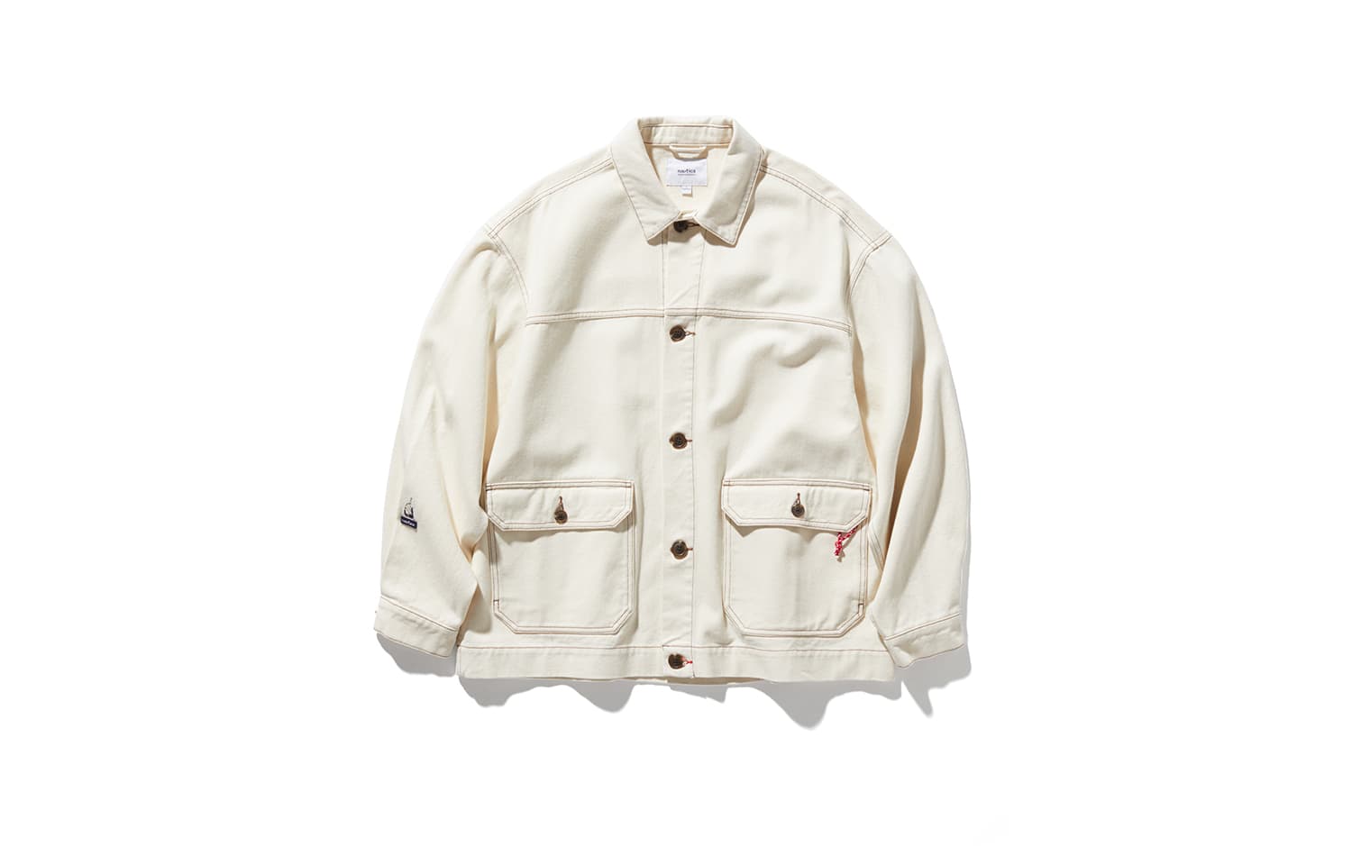 Джинсовая куртка nautica white sail SS24 LOGO - изображение 1