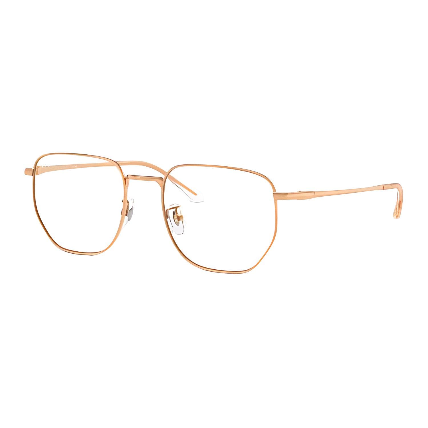Оправа RayBan Титановые оправы для очков с фигурным дизайном унисекс розовое золото - изображение 1