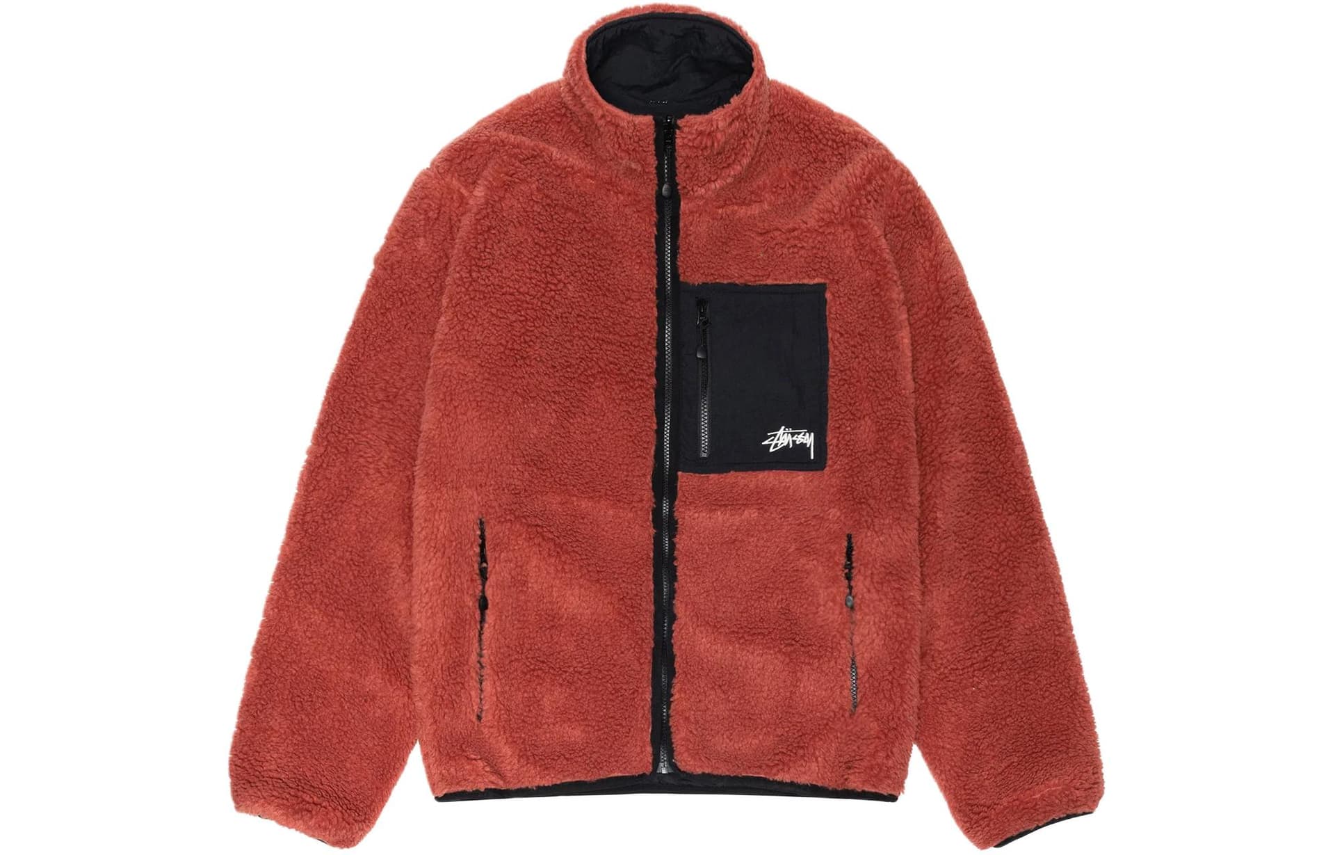 Куртка Stussy FW23 Sherpa Reversible Jacket - изображение 5