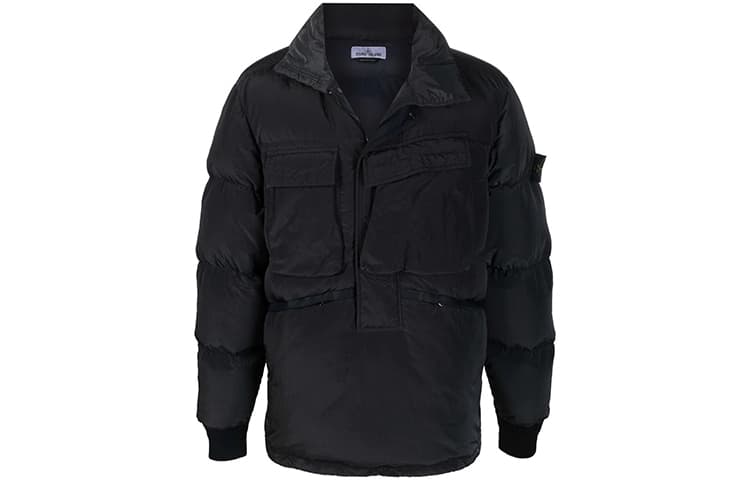 Зимняя куртка Stone Island Down Jacket Anthracite - изображение 1