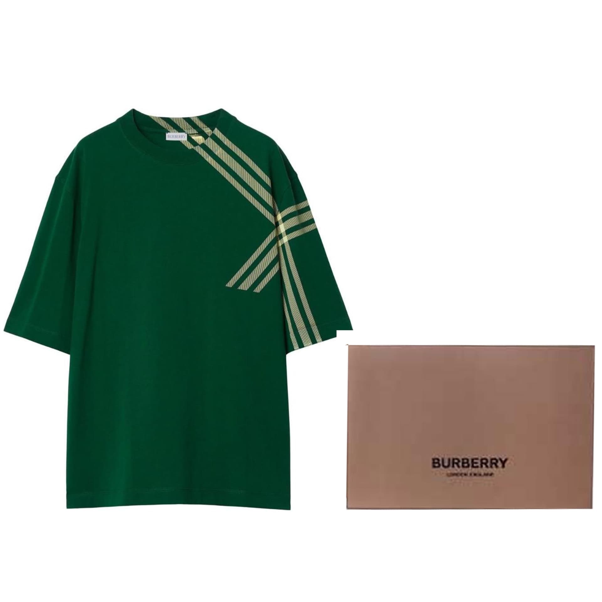 Футболка Burberry FW23 T-Shirt Deep Green - изображение 8