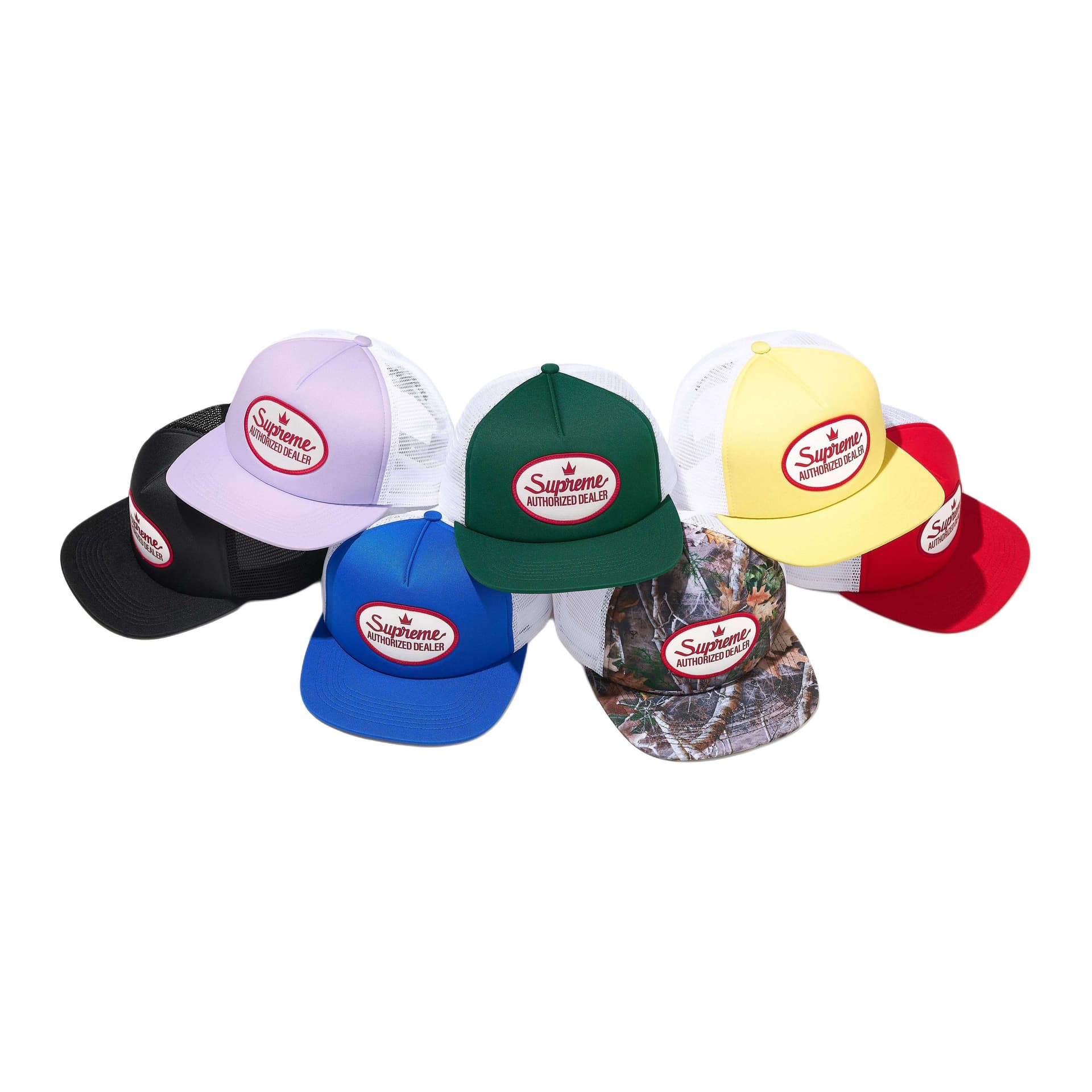 Кепка Supreme Полиэстеровые Волоконные Кепки Унисекс Розовый Черный Синий Зеленый Коричневый Желтый Красный - изображение 1