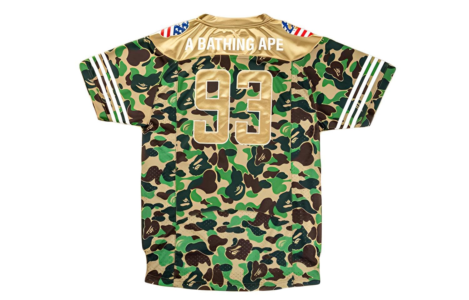 BAPE x adidas Camo Football Tee - изображение 2