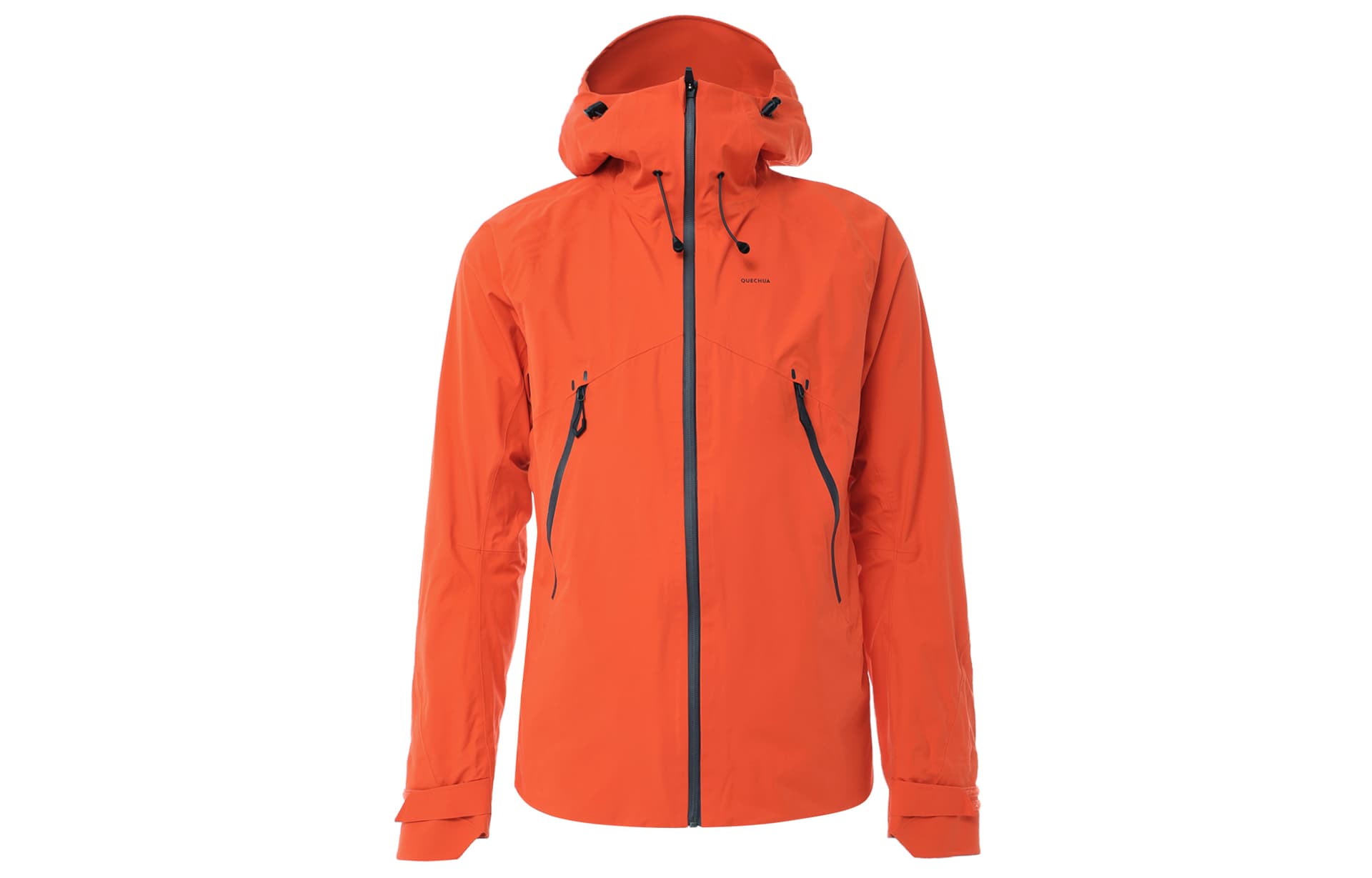 Демисезонная куртка DECATHLON MH500 Водонепроницаемый Ветрозащитный и Дышащий Ветровка Мужской Оранжевый - изображение 1