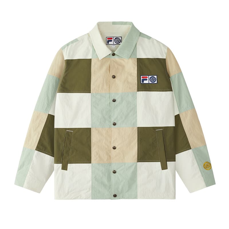 Куртка FILA FUSION X Round Two Куртки и Пальто Мужской Бежевый Ремонт Цвет - изображение 1
