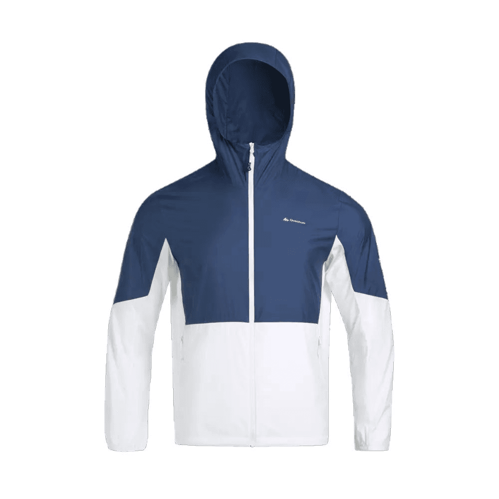 Легкая ветровка DECATHLON Одежда с защитой от солнца Мужская Чернила Циановый Экрю - изображение 1