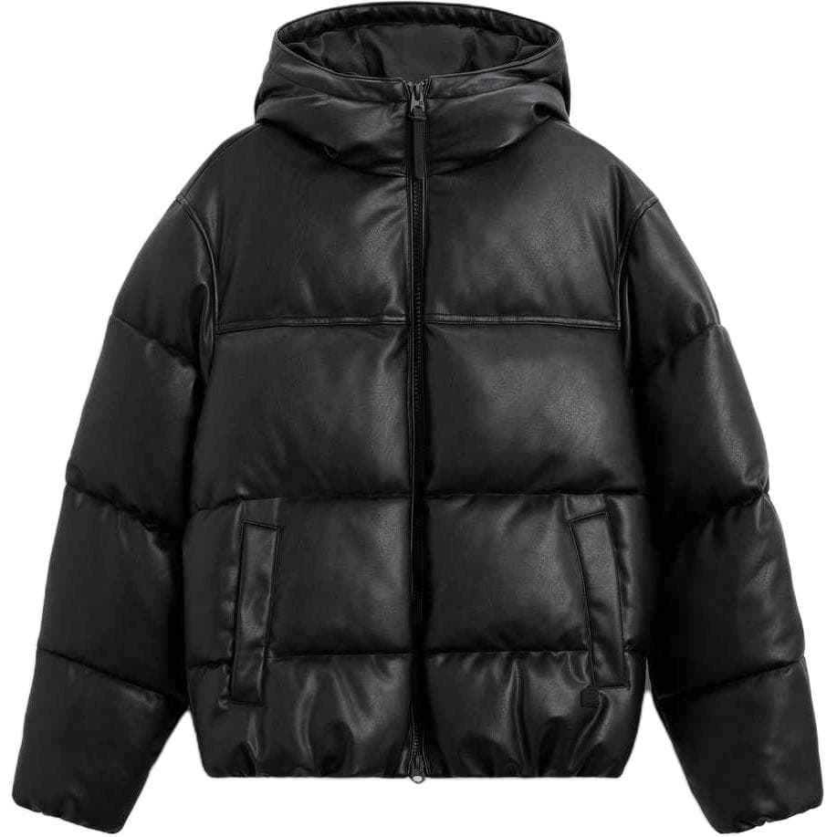 Зимняя куртка пуховик ZARA Черный мужской пуховик - изображение 1
