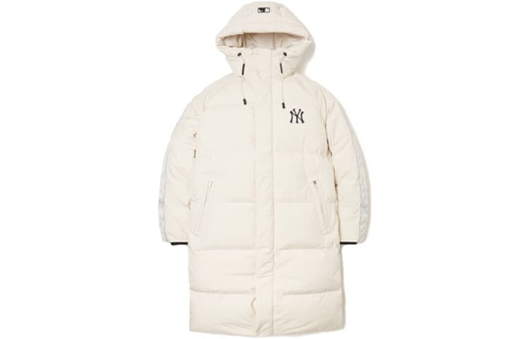 Зимняя куртка MLB Yankees Logo Long Down Jacket White - изображение 1