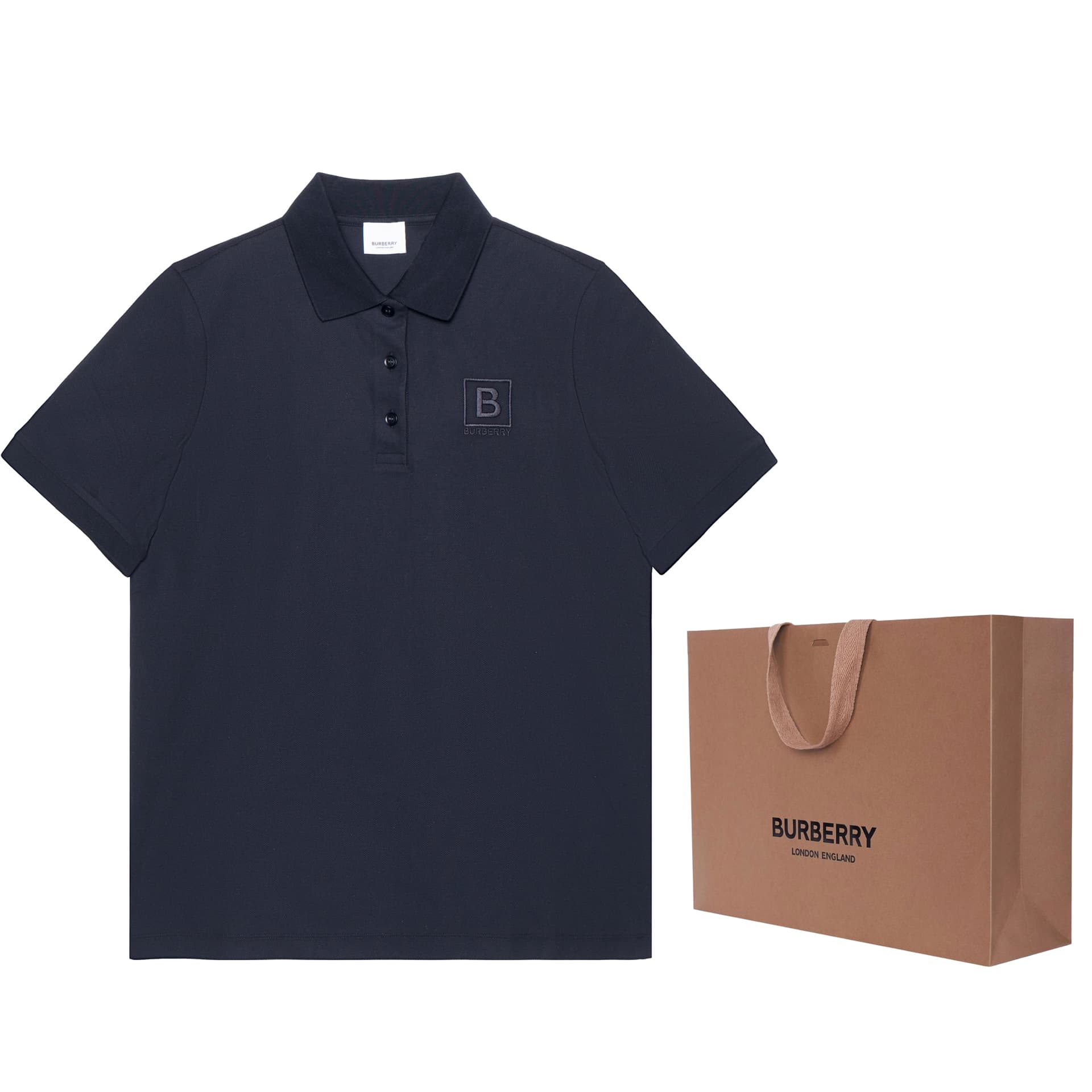 Поло Burberry Polo Shirt Navy - изображение 3