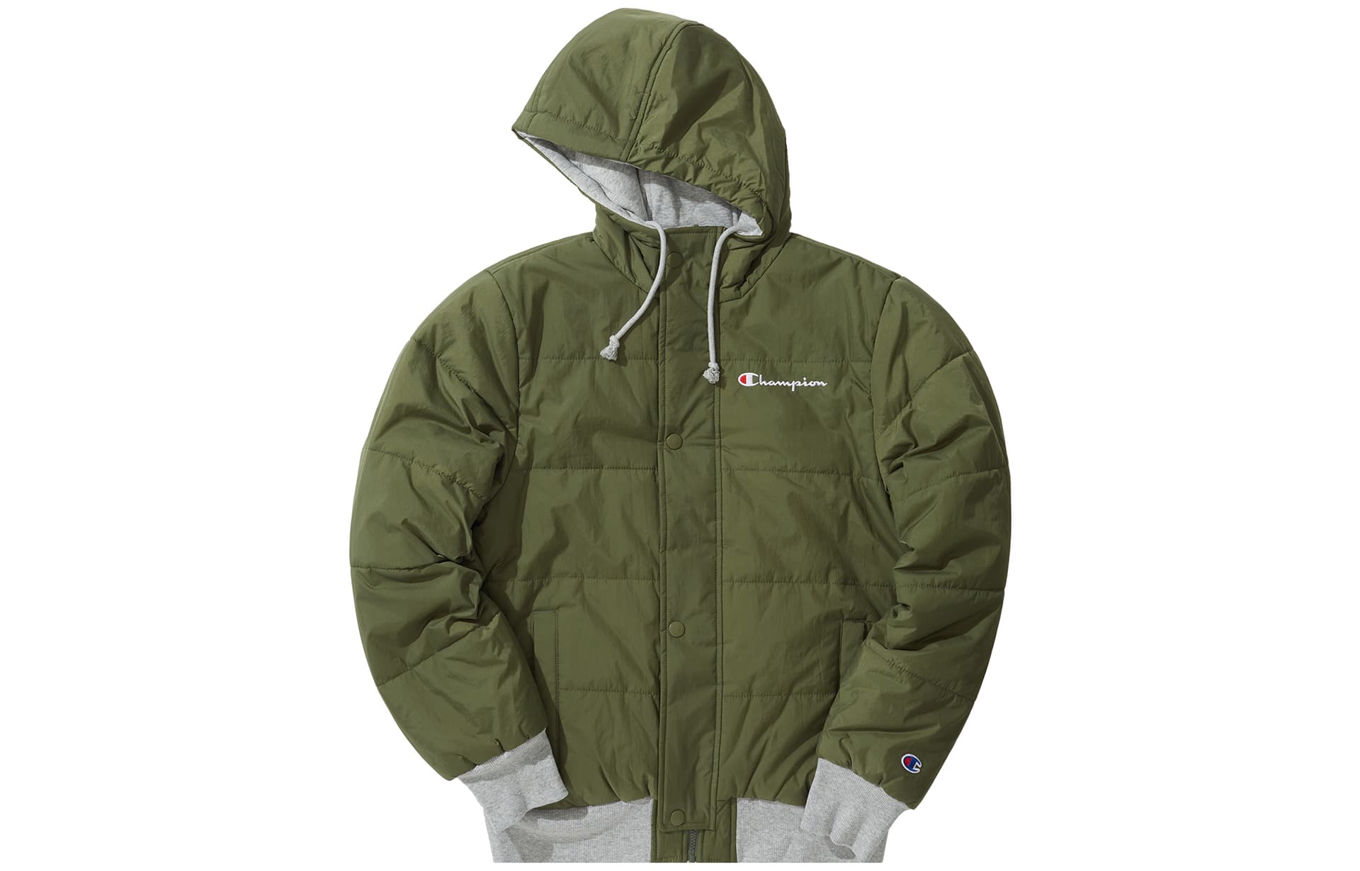 Зимняя куртка пуховик Champion logo - изображение 1