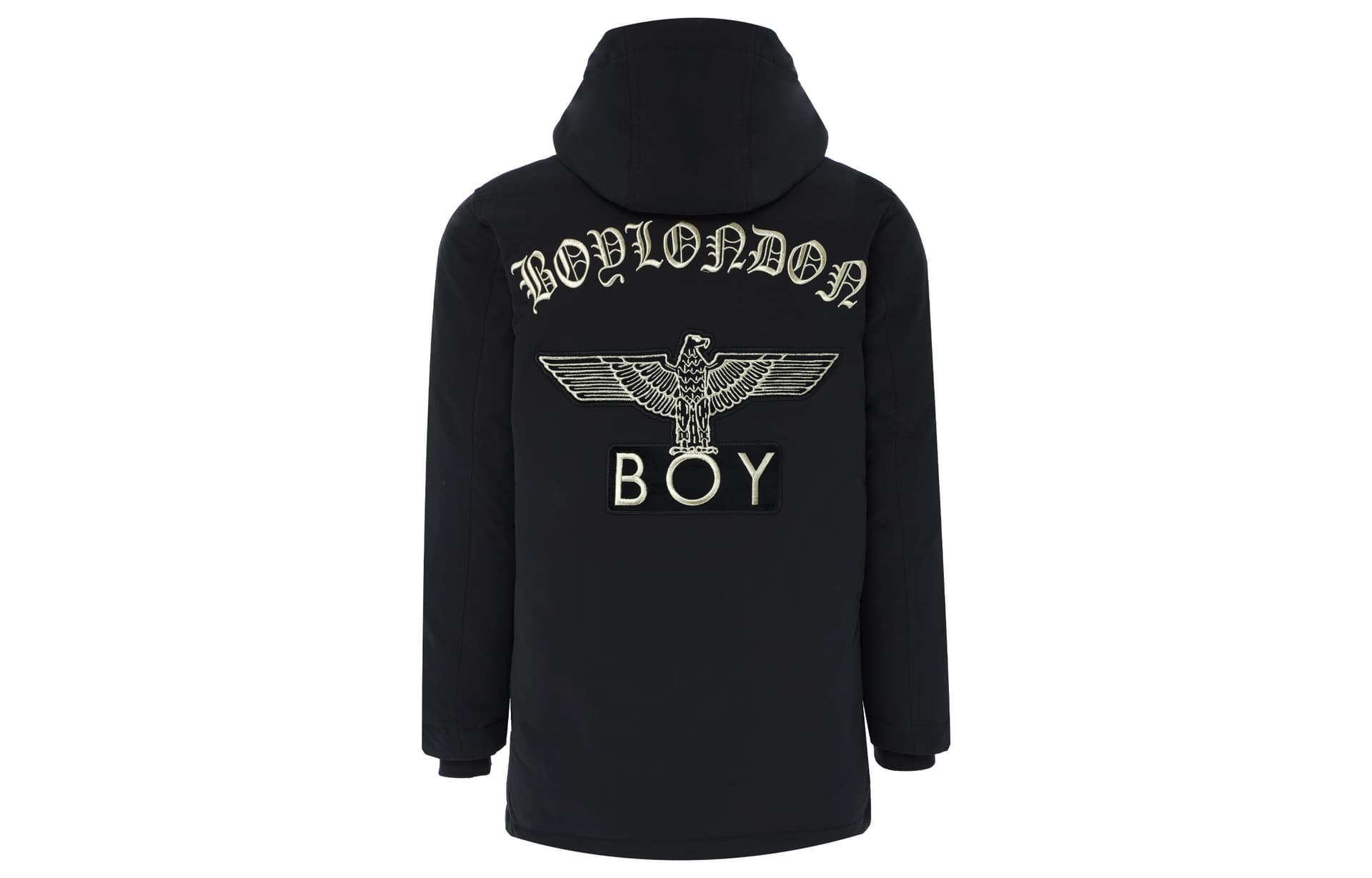 Зимняя куртка BOY LONDON Мужской пуховик черного цвета - изображение 1