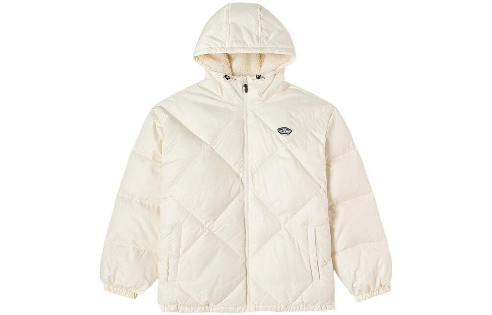 Зимняя куртка Vans Logo Zip Hoodie Off-White - изображение 1