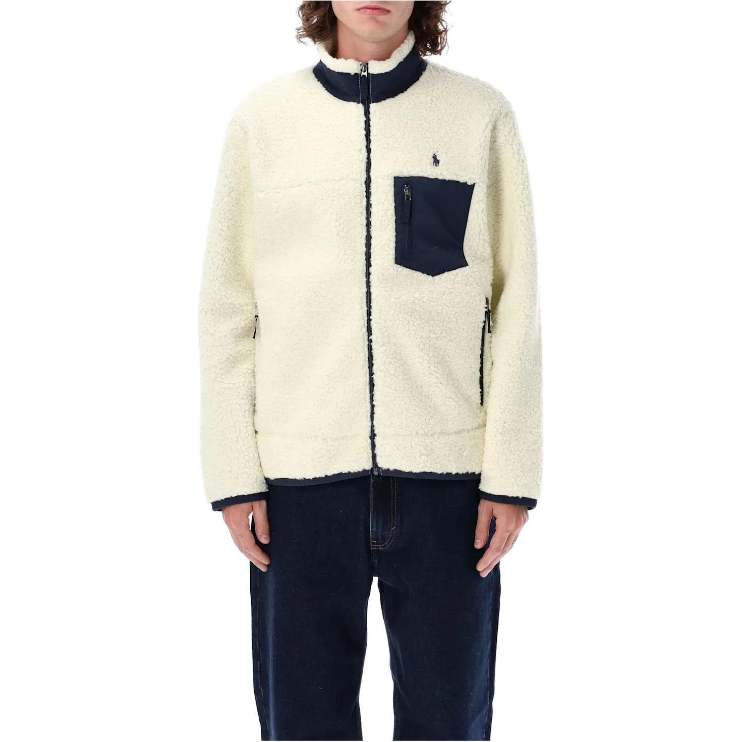 Куртка Пальто Polo Ralph Lauren из бархата мужское кремово-белый - изображение 1