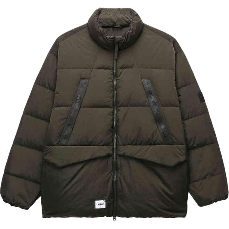 Зимняя куртка ALPHA INDUSTRIES Мужской пуховик серого цвета - изображение 1