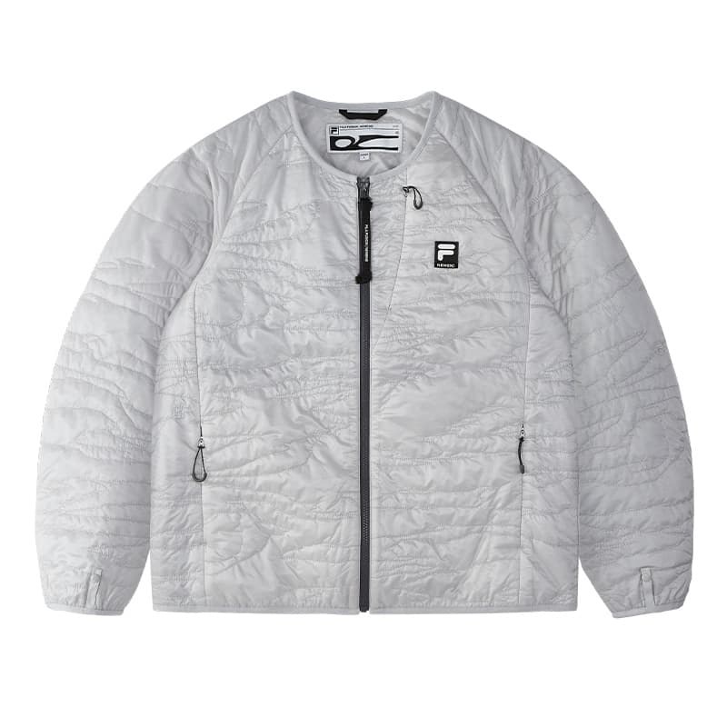 Зимняя куртка пуховик FILA FUSION Хлопковый пуховик Мужской Спокойный Серый - изображение 1