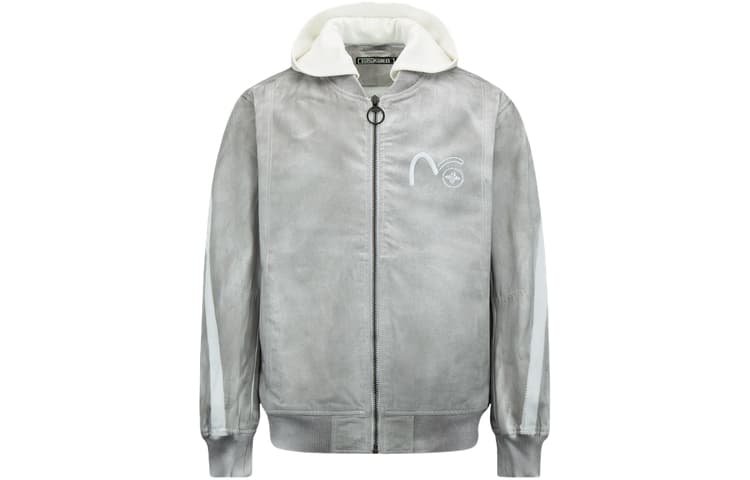 Куртка EVISU AW23 Seagull Embroidered Denim Jacket Light Grey - изображение 1