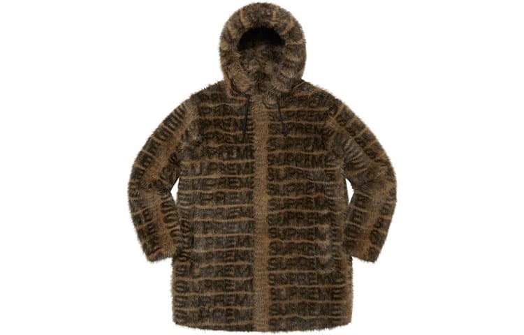 Пальто Supreme Faux Fur Hooded Coat - изображение 1