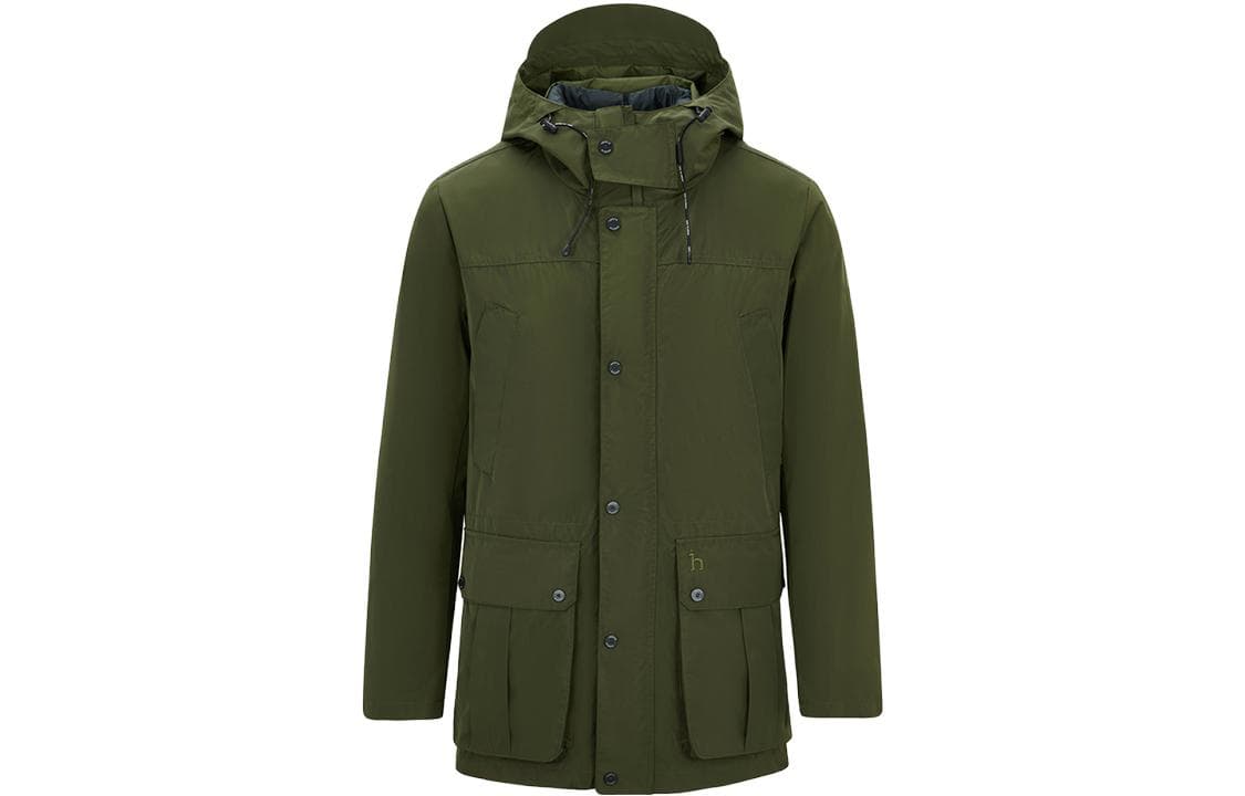 Зимняя куртка HAZZYS Solid Color Hooded Down Jacket Men - изображение 1