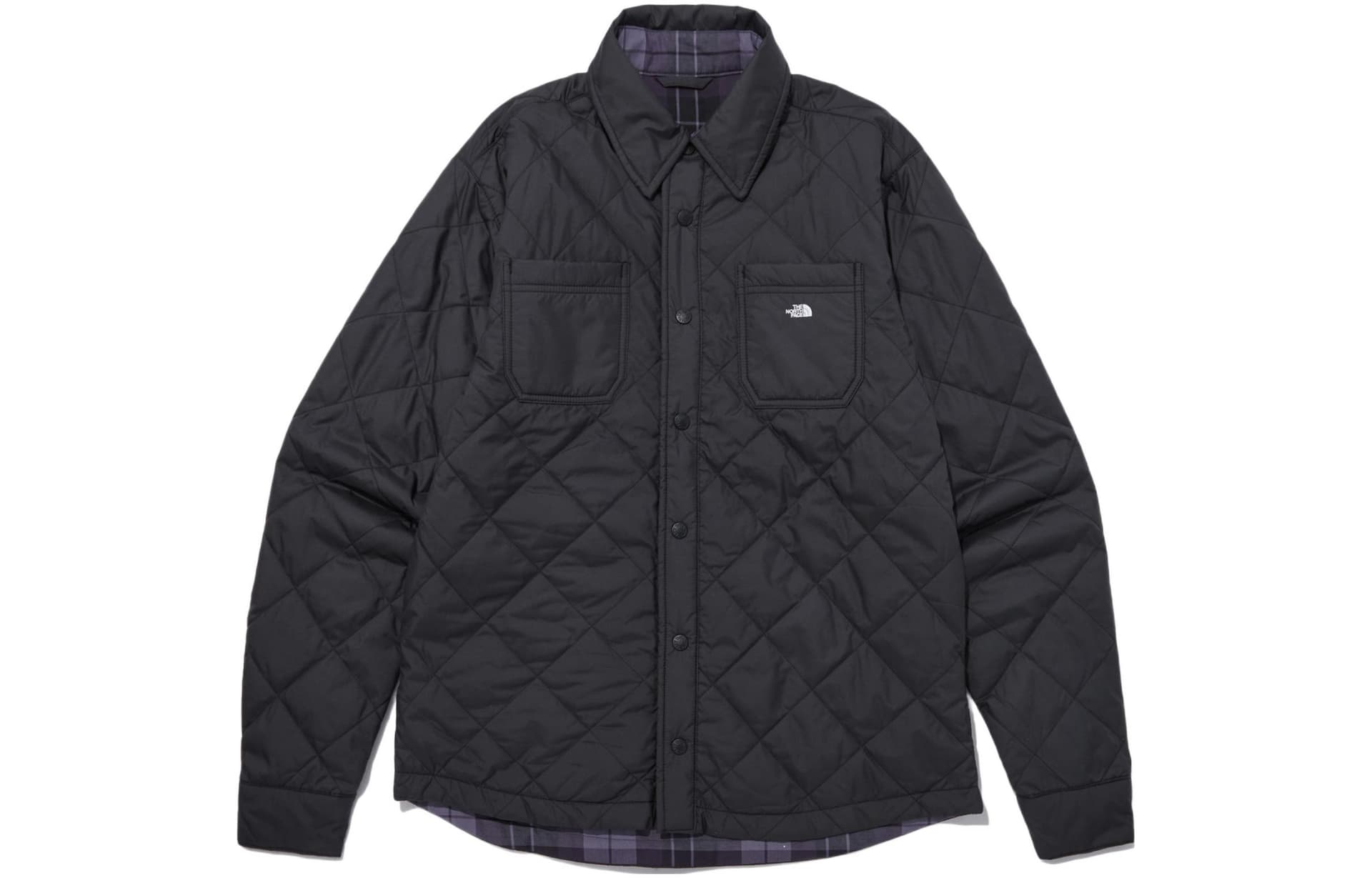 Зимняя куртка пуховик The North Face Insulated Flannel Black - изображение 1