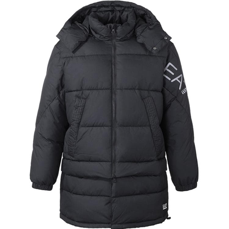Зимняя куртка пуховик Emporio Armani EA7 FW22 Black Jacket - изображение 1