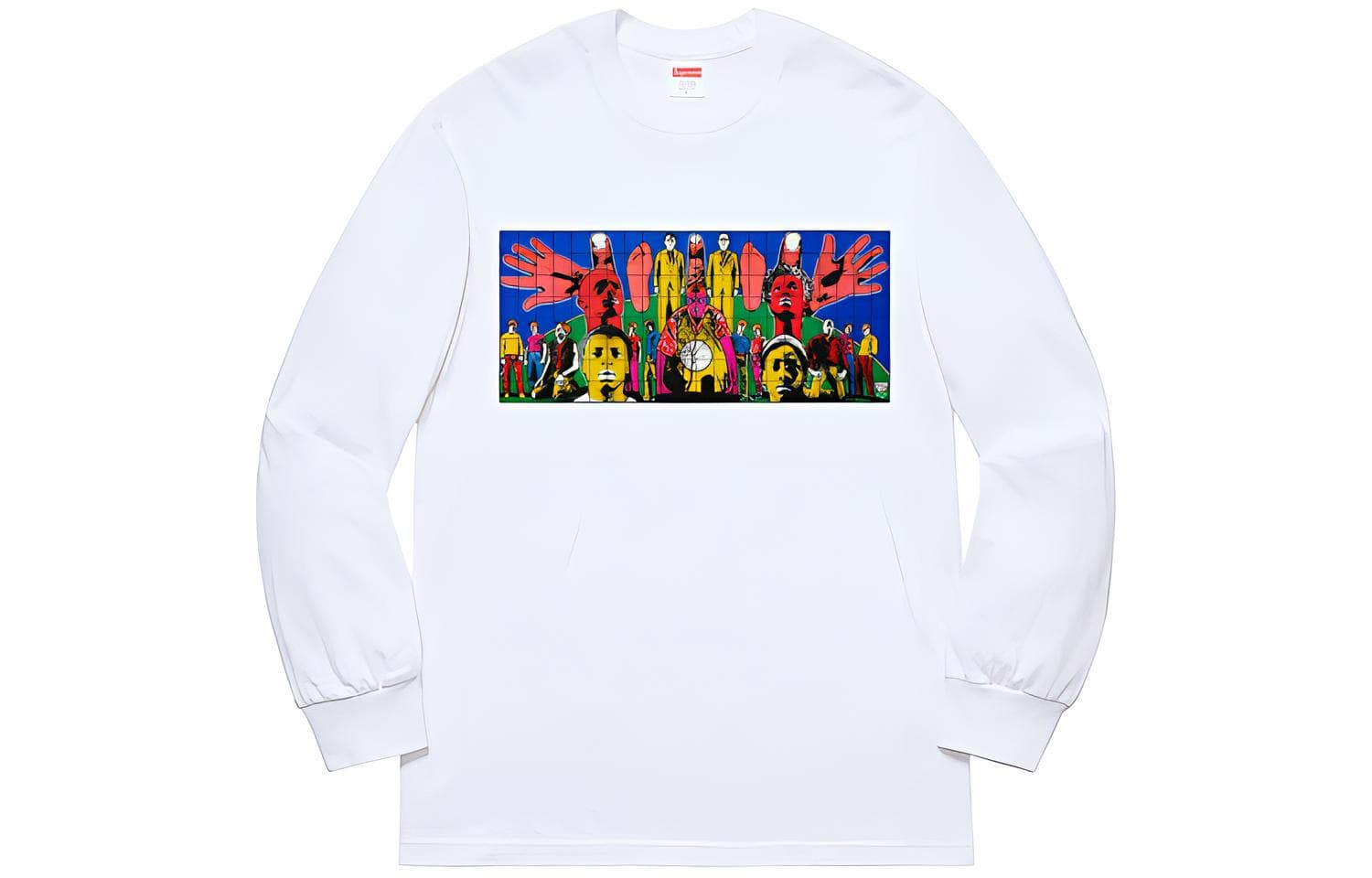 Худи Supreme SS19 Gilbert & George DEATH AFTER LIFE L/S Tee White - изображение 1