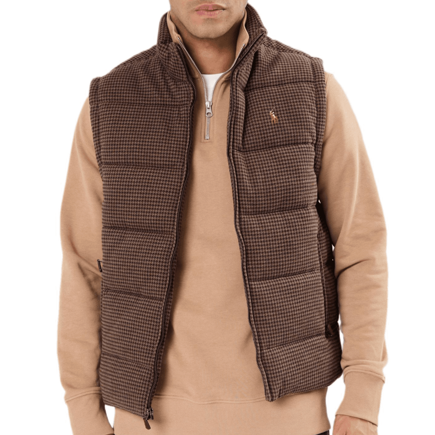 Жилет Polo Ralph Lauren FW24 Мужской жилет коричневого цвета - изображение 1